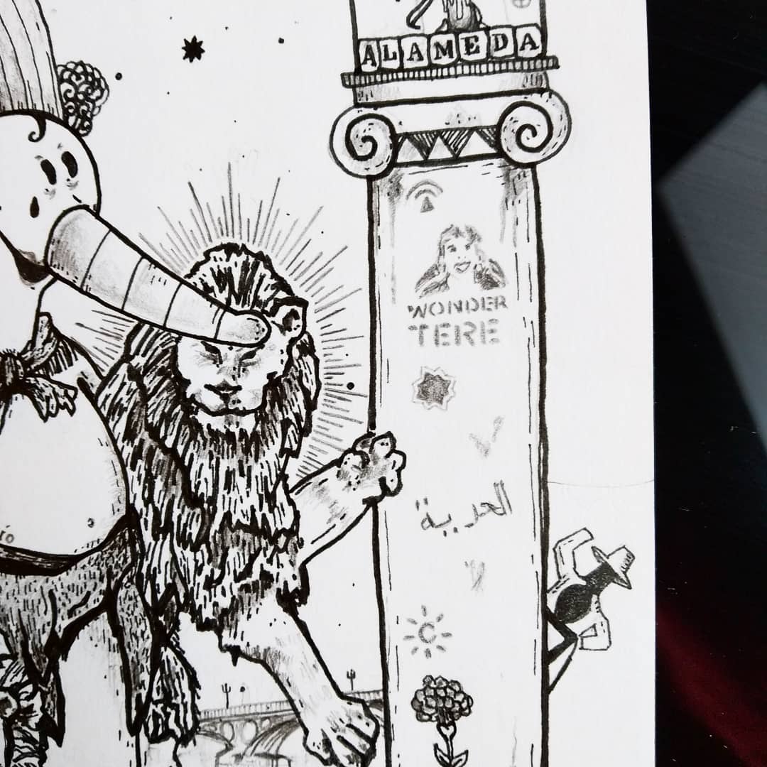 Lámina Curro: Pipas y cervezas