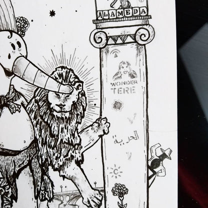 Lámina Curro: Pipas y cervezas