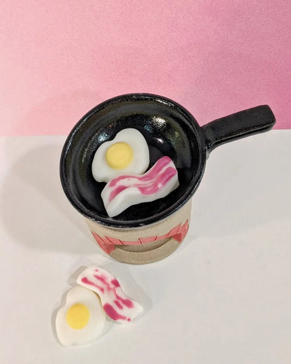 Quemador horno + sartén cerámica + waxmelts huevo y bacon