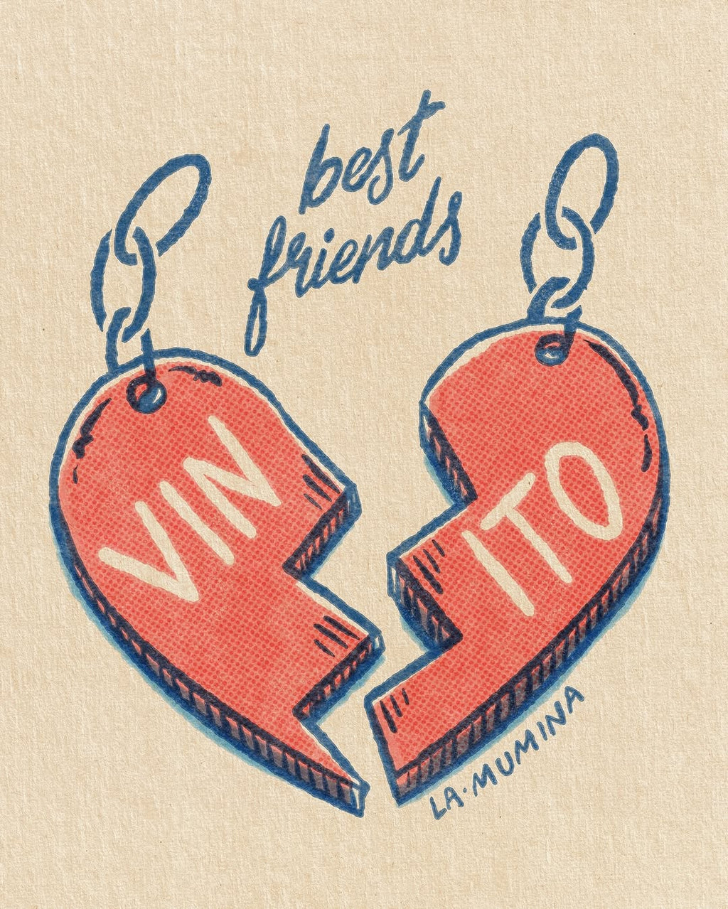 Lámina Vinito - Best friends