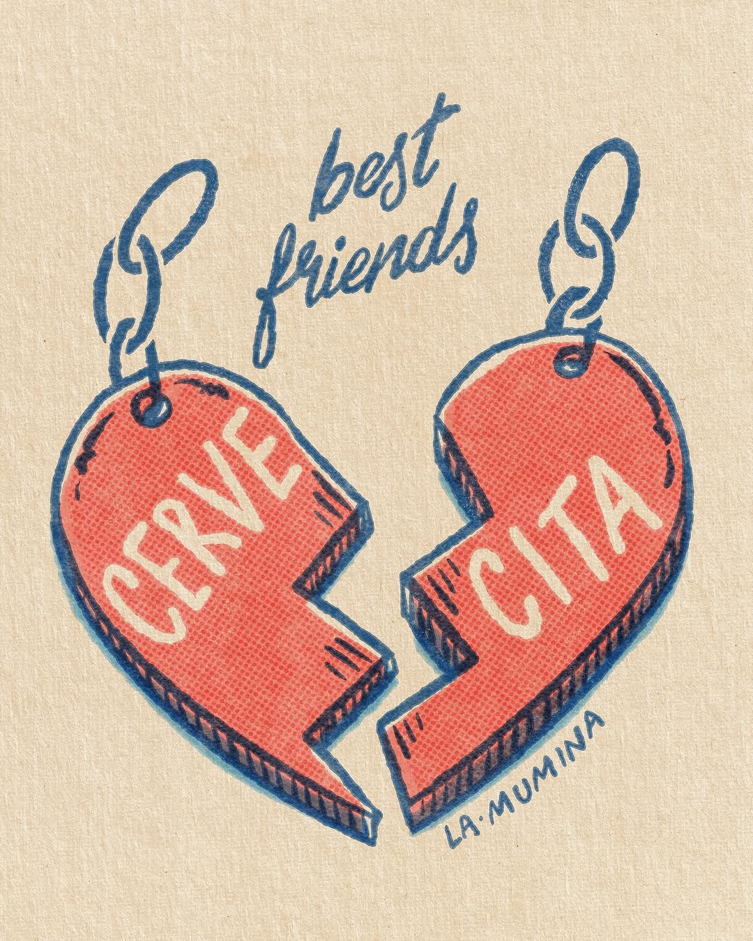 Lámina Cervecita - Best friends