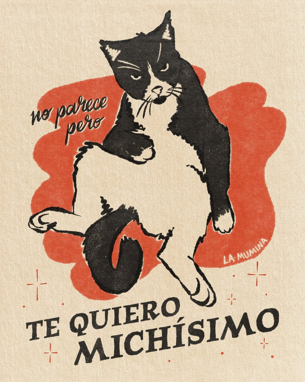 Lámina No parece pero Te quiero MICHÍSIMO