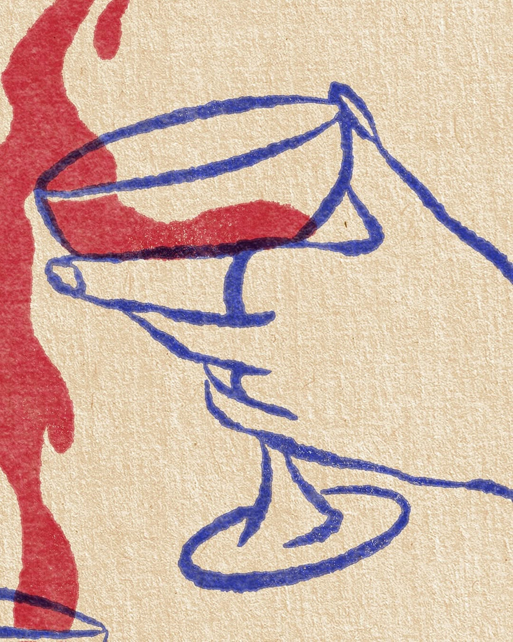 Lámina Compartir es vivir - Copas de vino