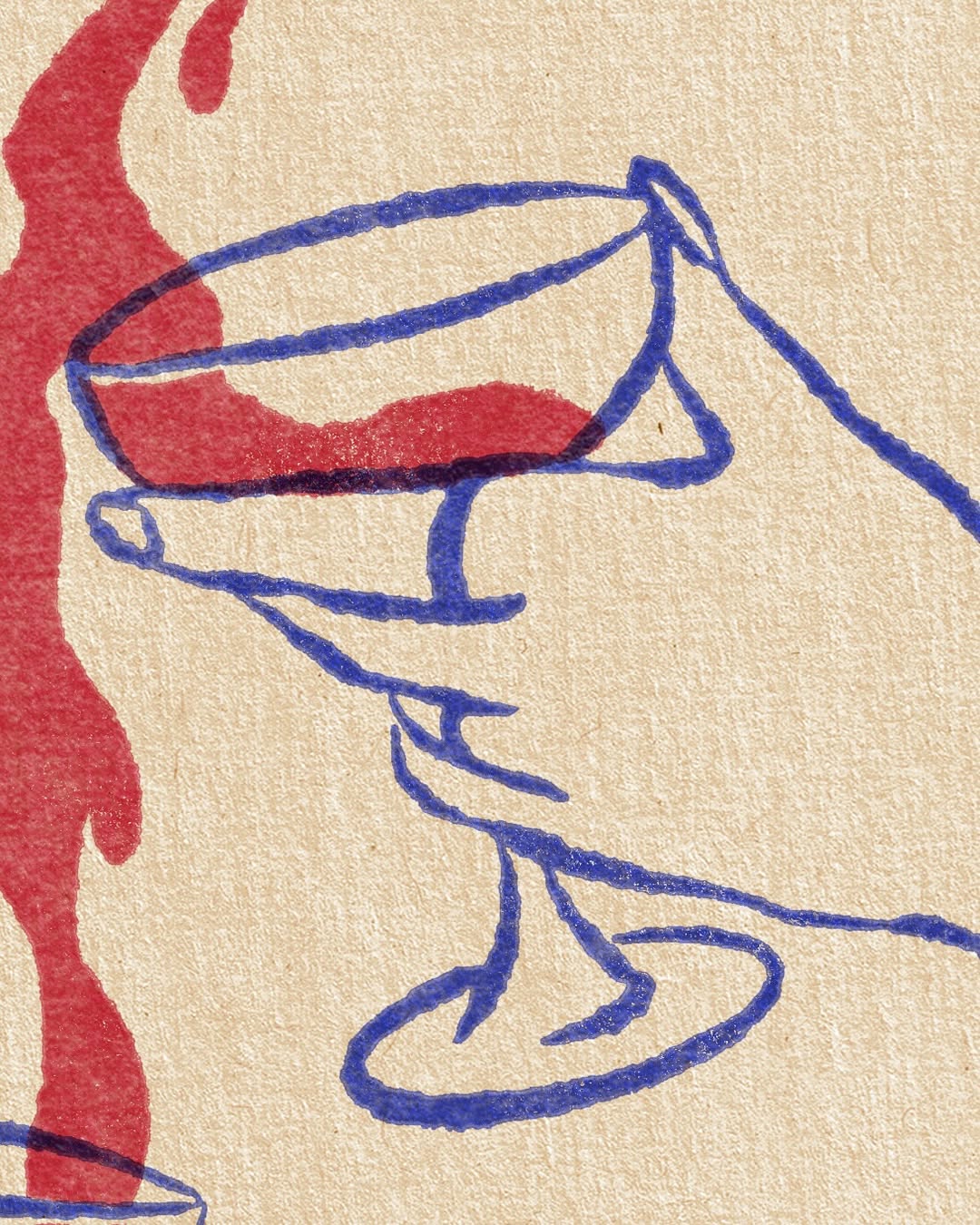 Lámina Compartir es vivir - Copas de vino