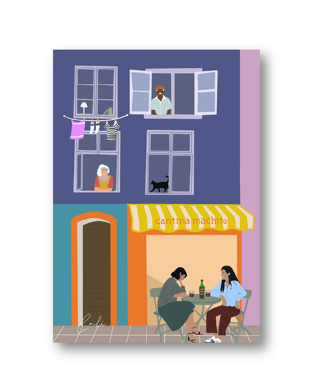 Lámina Barrio Cantina machito