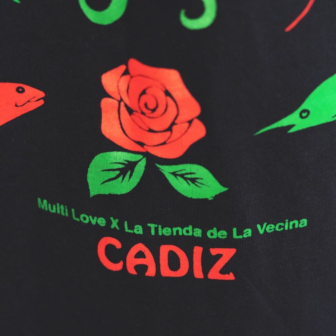 Camiseta Freiduría Las Flores Cádiz - Negra