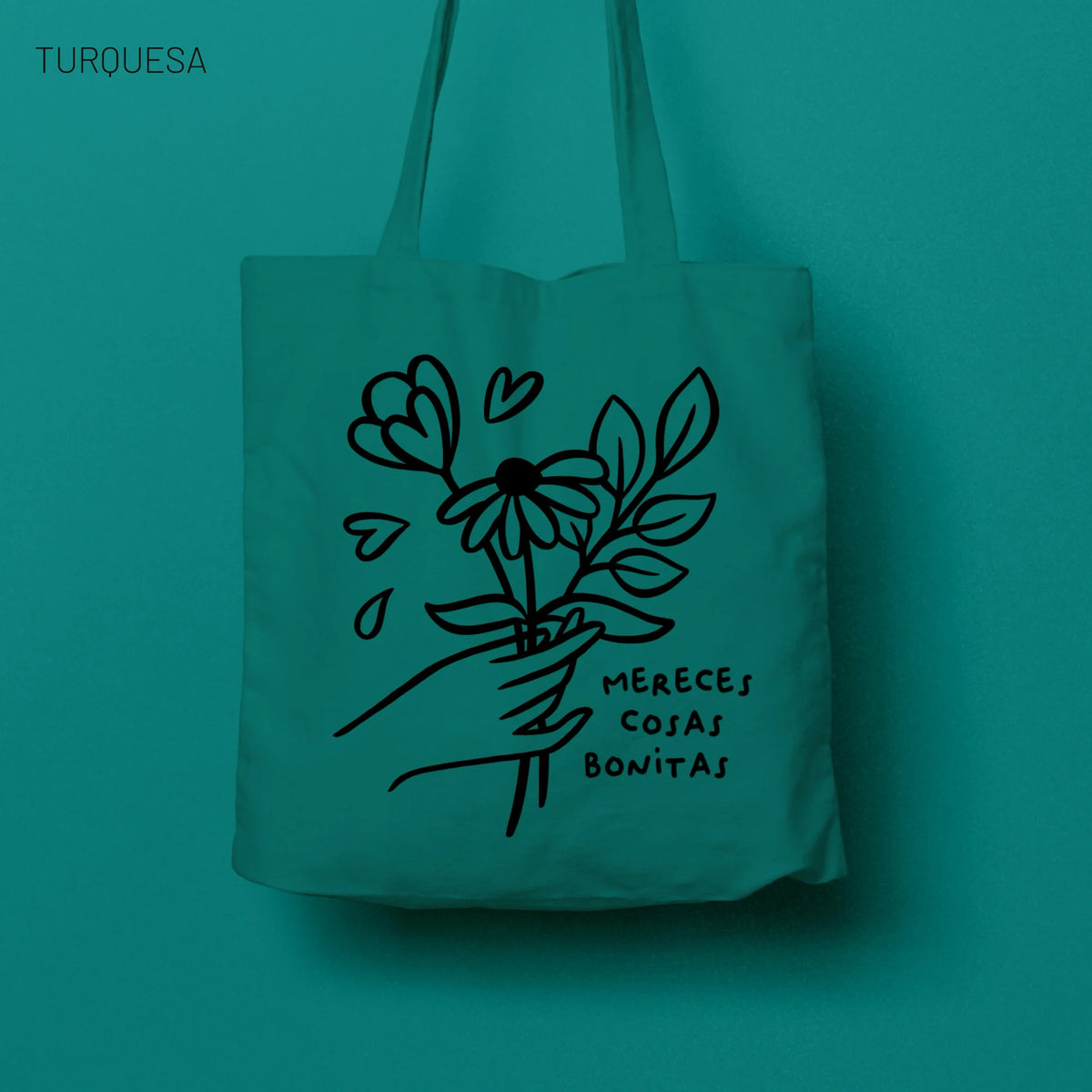 Totebag Mereces cosas bonitas 140g - Varios colores