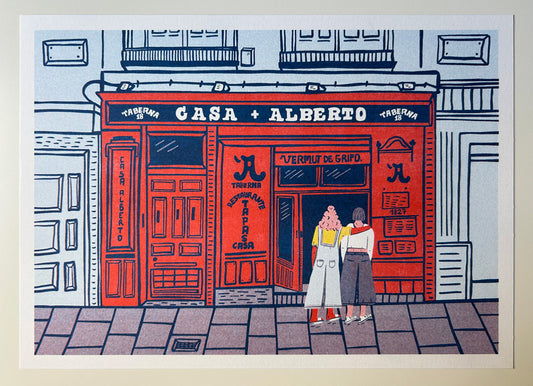 Lámina risografía Casa Alberto