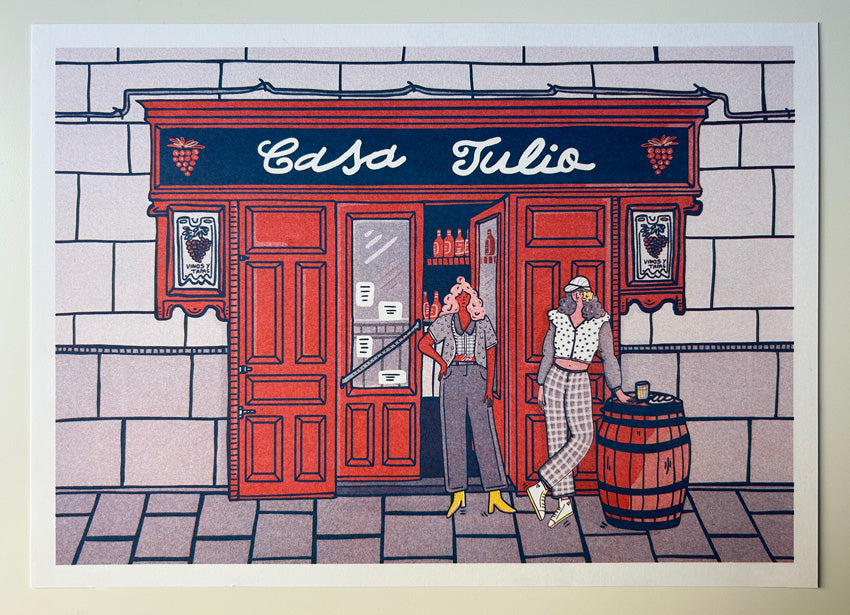 Lámina risografía Casa Julio