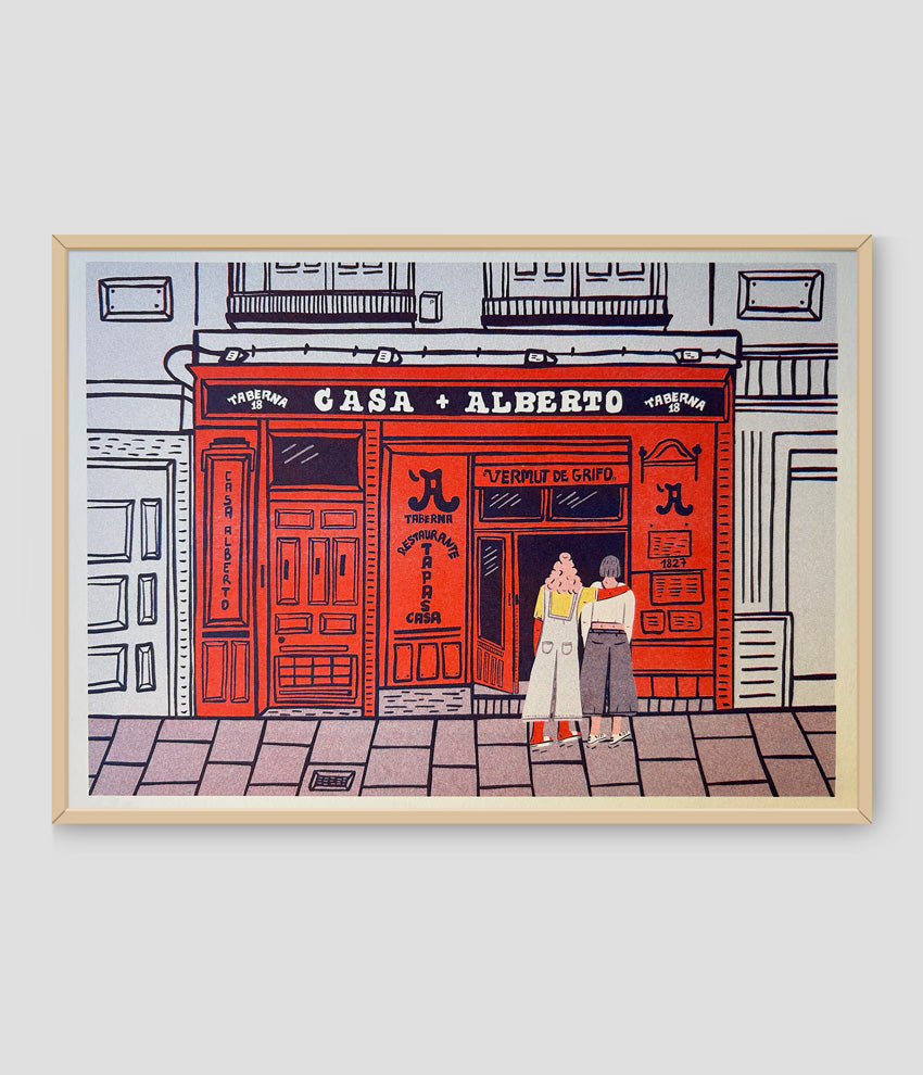 Lámina risografía Casa Alberto