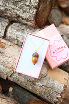 Collar Bellota real - plateado