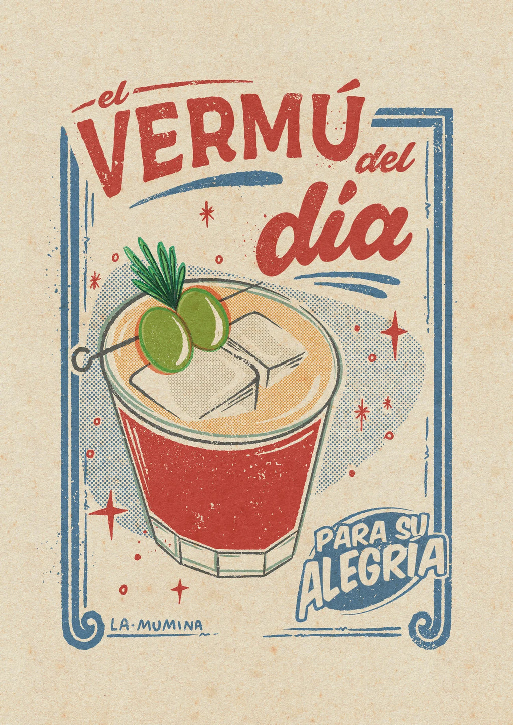 Lámina Vermú del día para su alegría