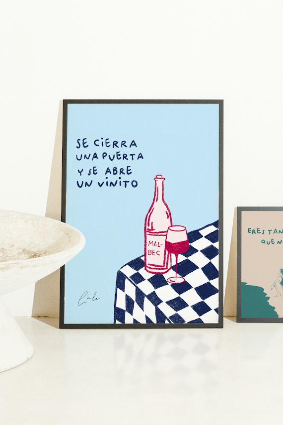 Lámina Se cierra una puerta y se abre un vinito