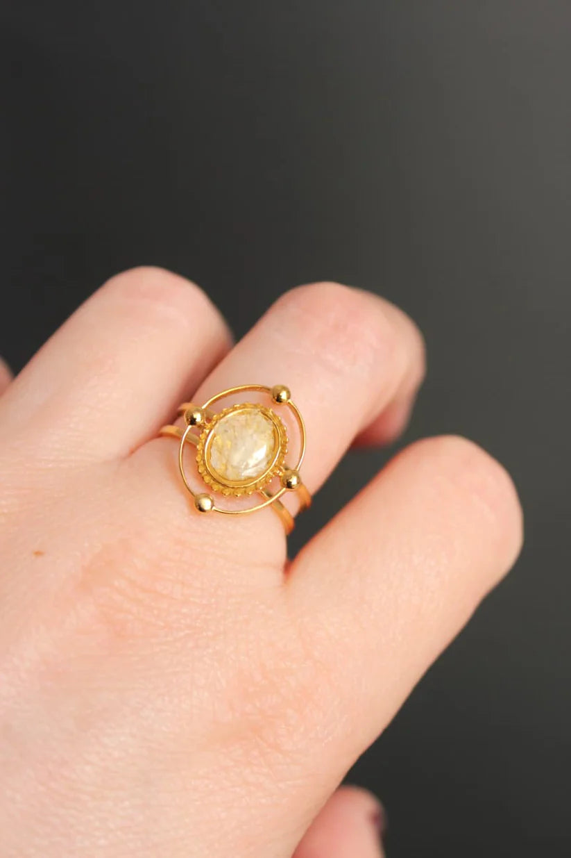 Anillo Venus Orquídea Blanca