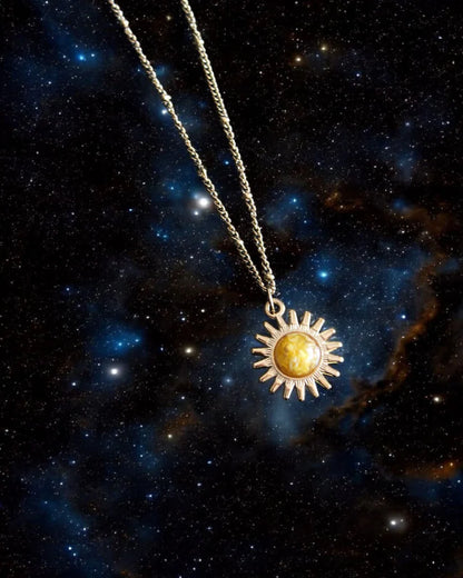 Collar El Sol con girasoles