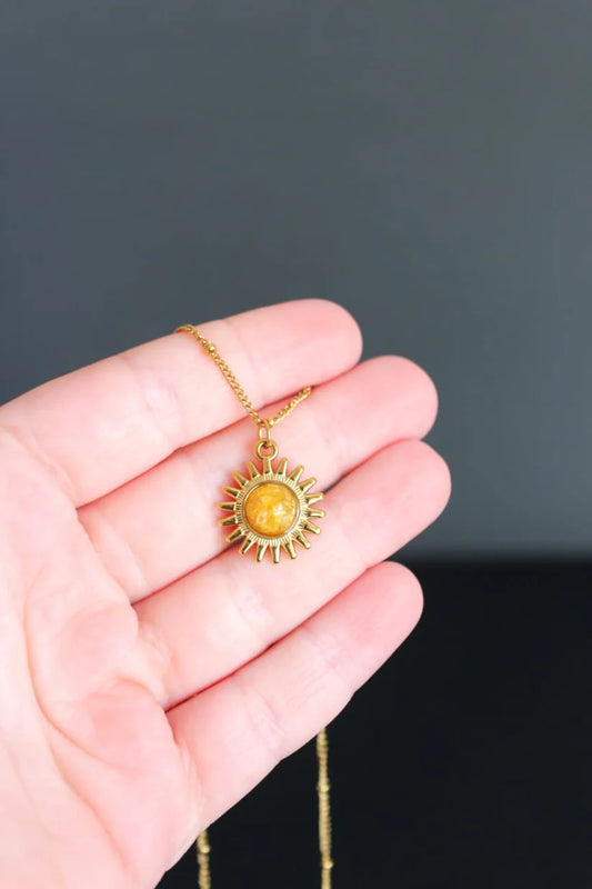Collar El Sol con girasoles