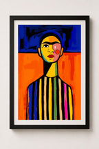 Lámina versión Frida cuello alargado