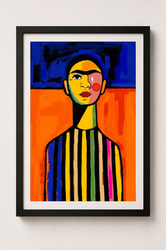 Lámina versión Frida cuello alargado