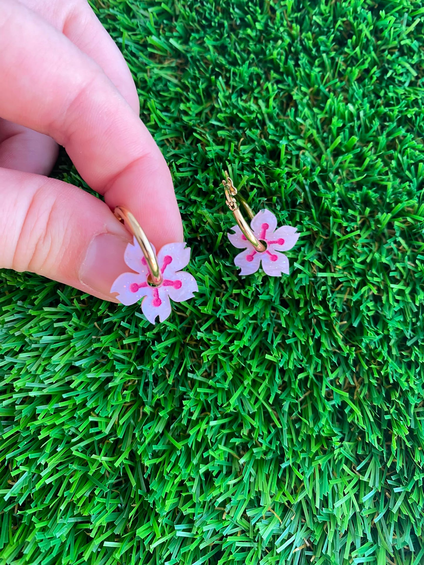 Pendientes Amapolas peque de colores