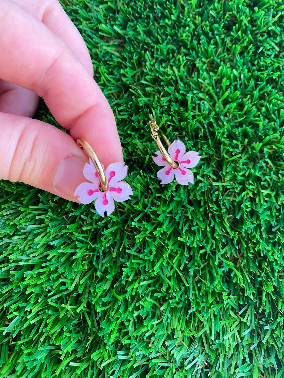 Pendientes Amapolas peque de colores