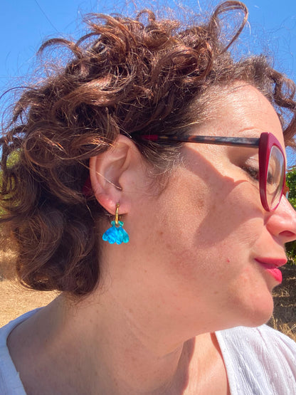 Pendientes pequeños almejas/conchas