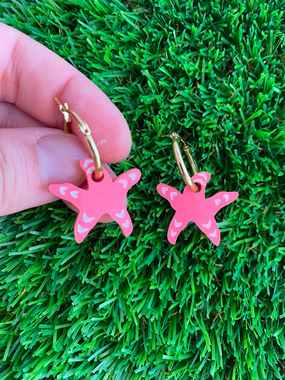 Pendientes pequeños estrella de mar