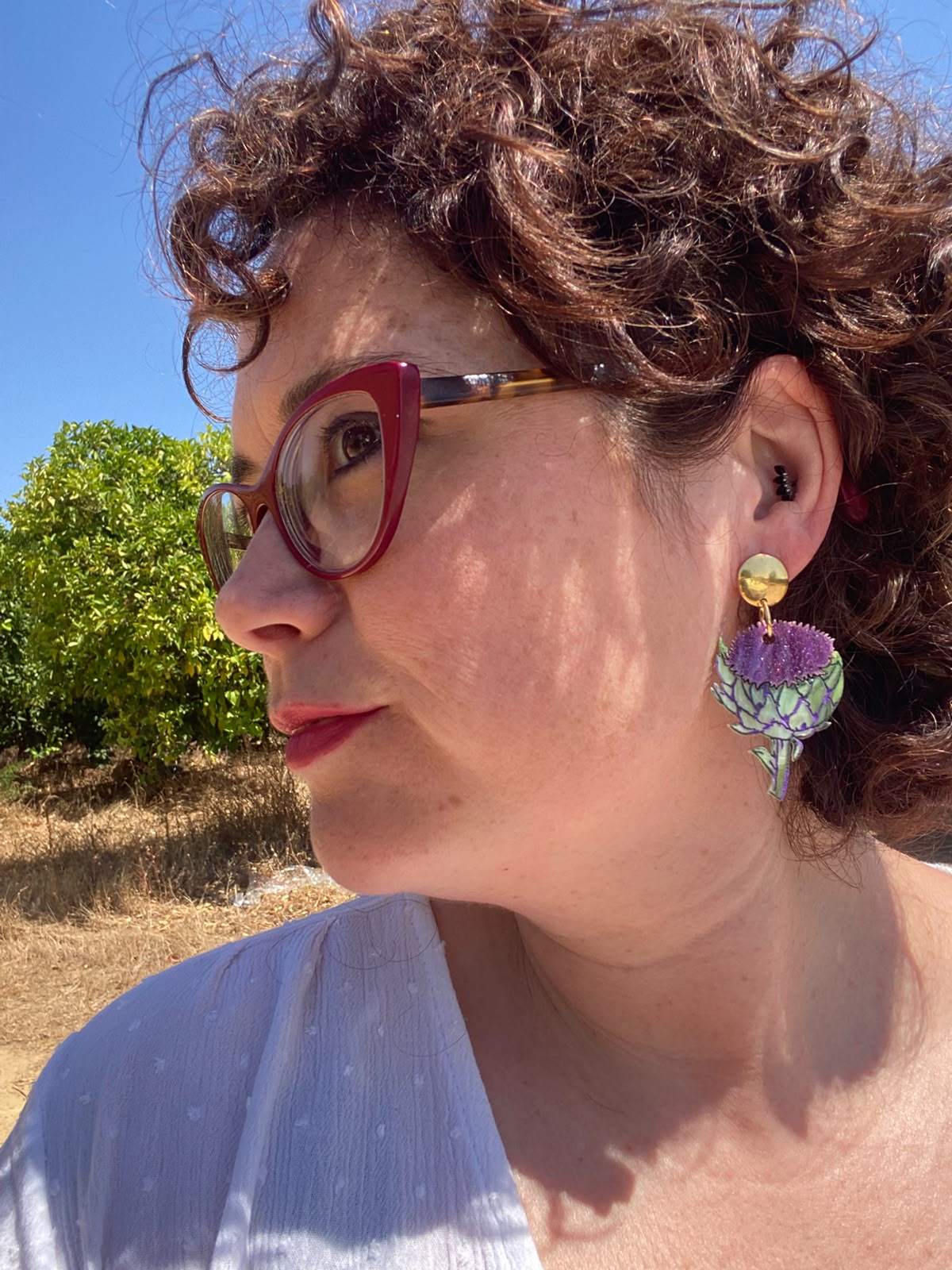 Pendientes alcauciles/alcachofas