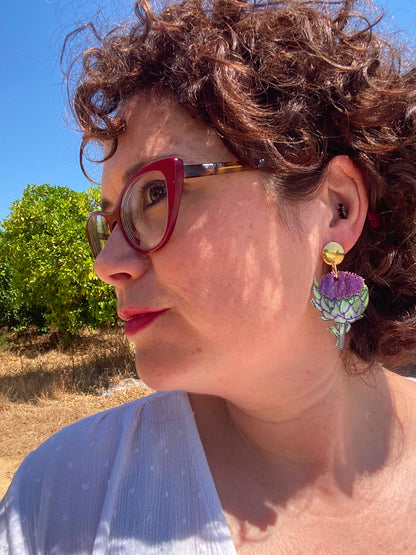 Pendientes alcauciles/alcachofas