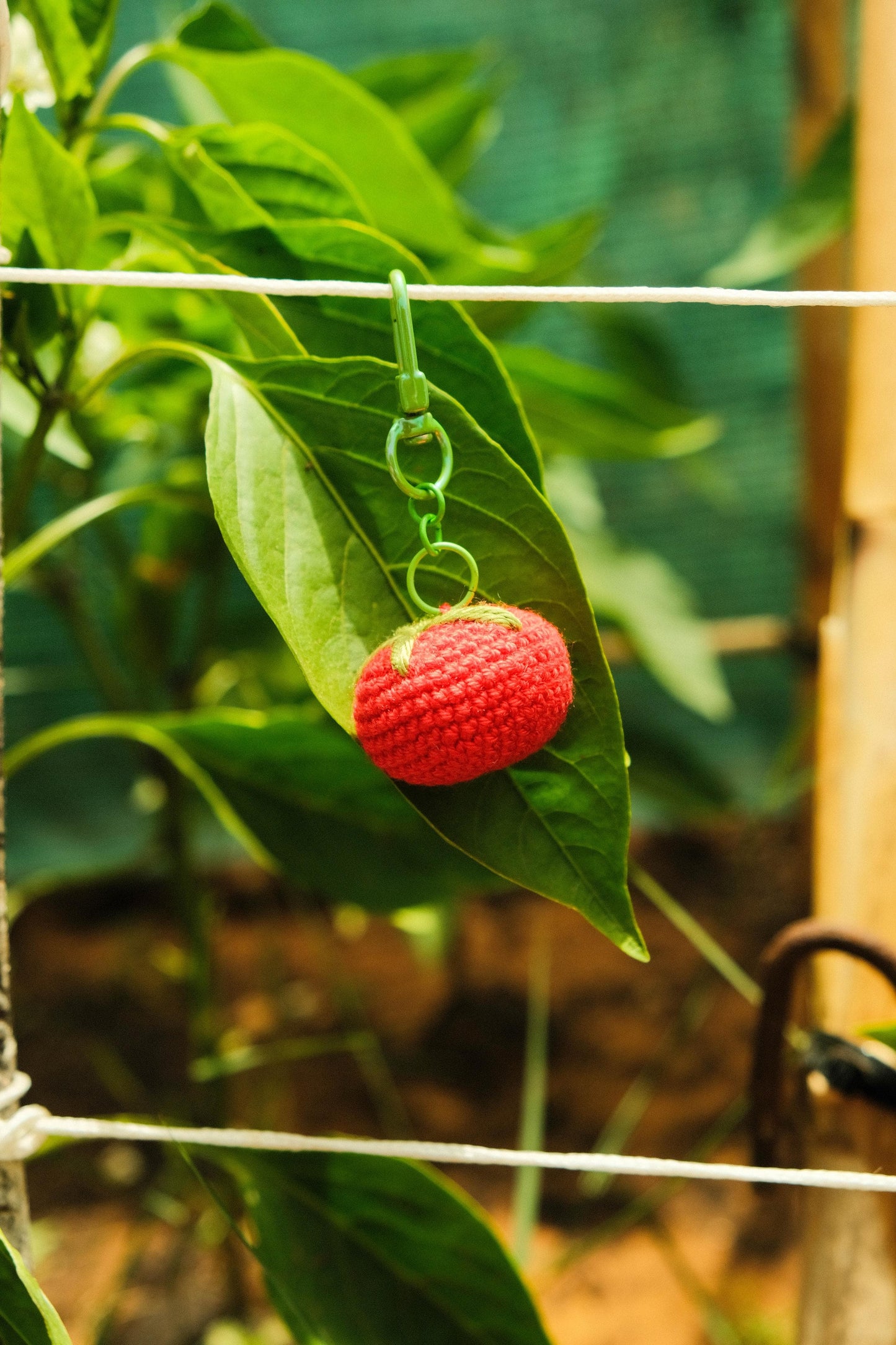 Llaveros de la huerta - crochet