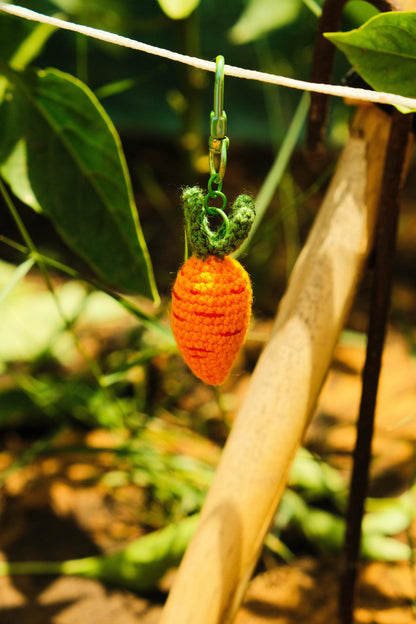 Llaveros de la huerta - crochet