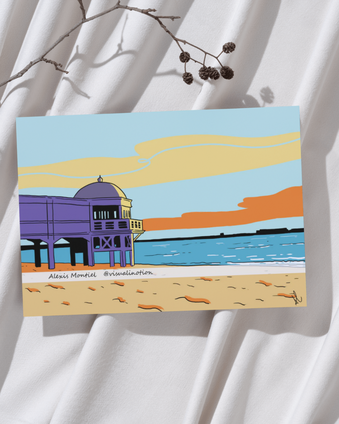 Lámina La Caleta Cádiz
