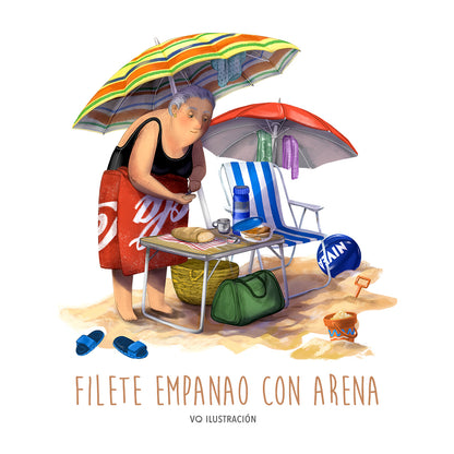 Lámina Filete empanao con arena