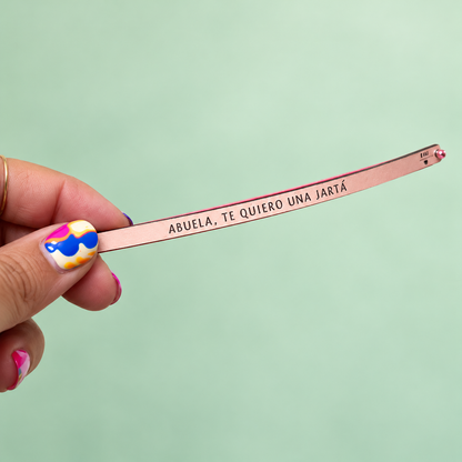 Pulsera Abuela, te quiero una jartá