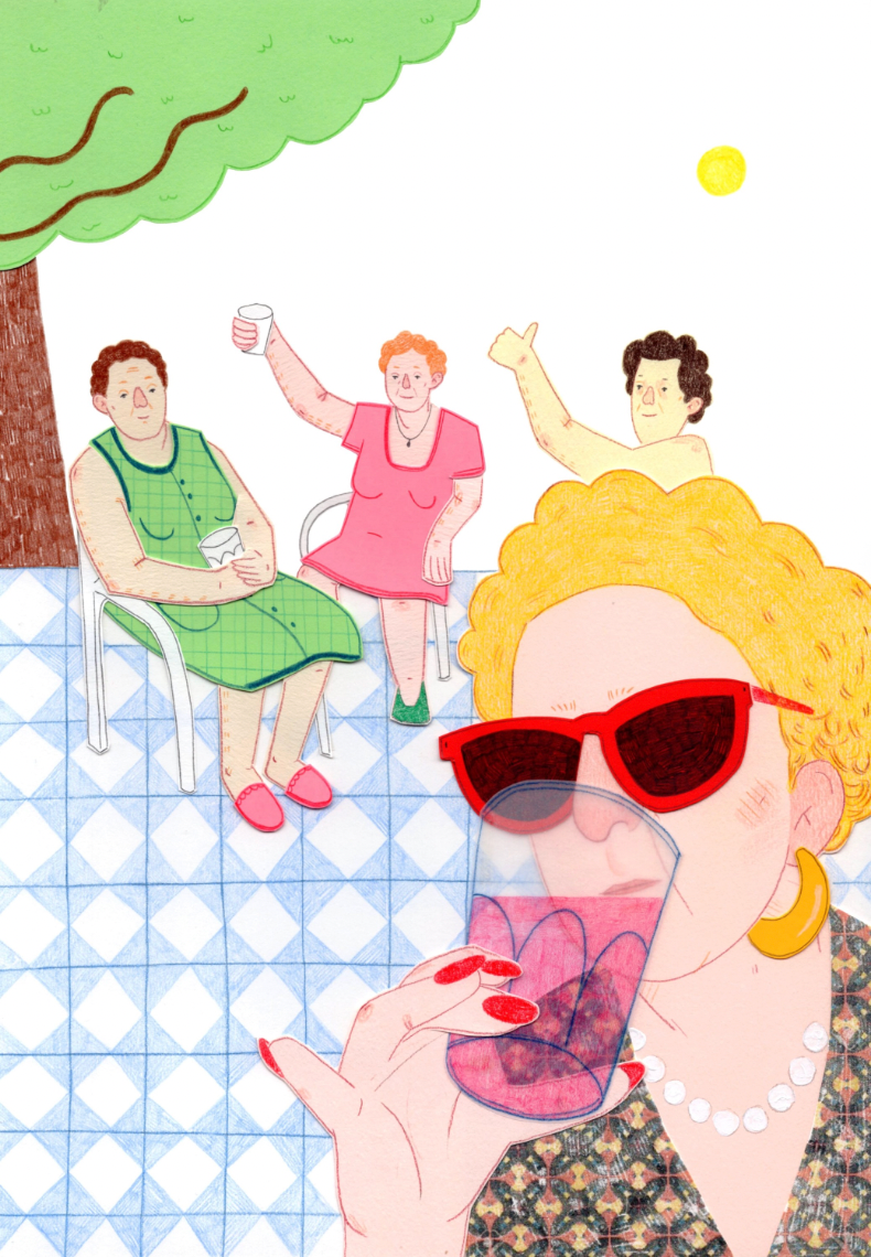 Lámina Señoras a la fresca