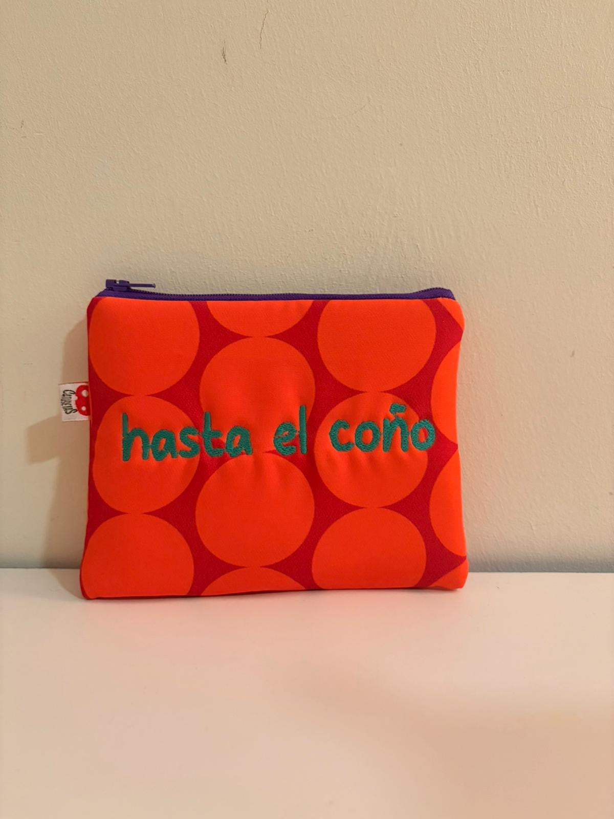 Naranja lunares grandes - Monedero - Hasta el coño