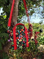 Bolso negro huerta frutas y verduras