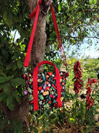 Bolso negro huerta frutas y verduras