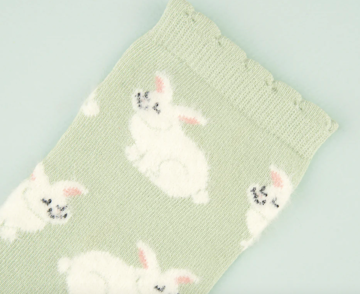 Calcetín de Conejos con pelitos