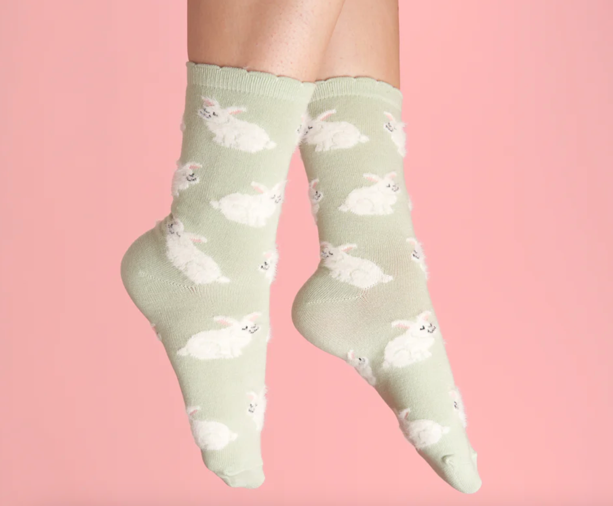 Calcetín de Conejos con pelitos