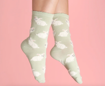 Calcetín de Conejos con pelitos