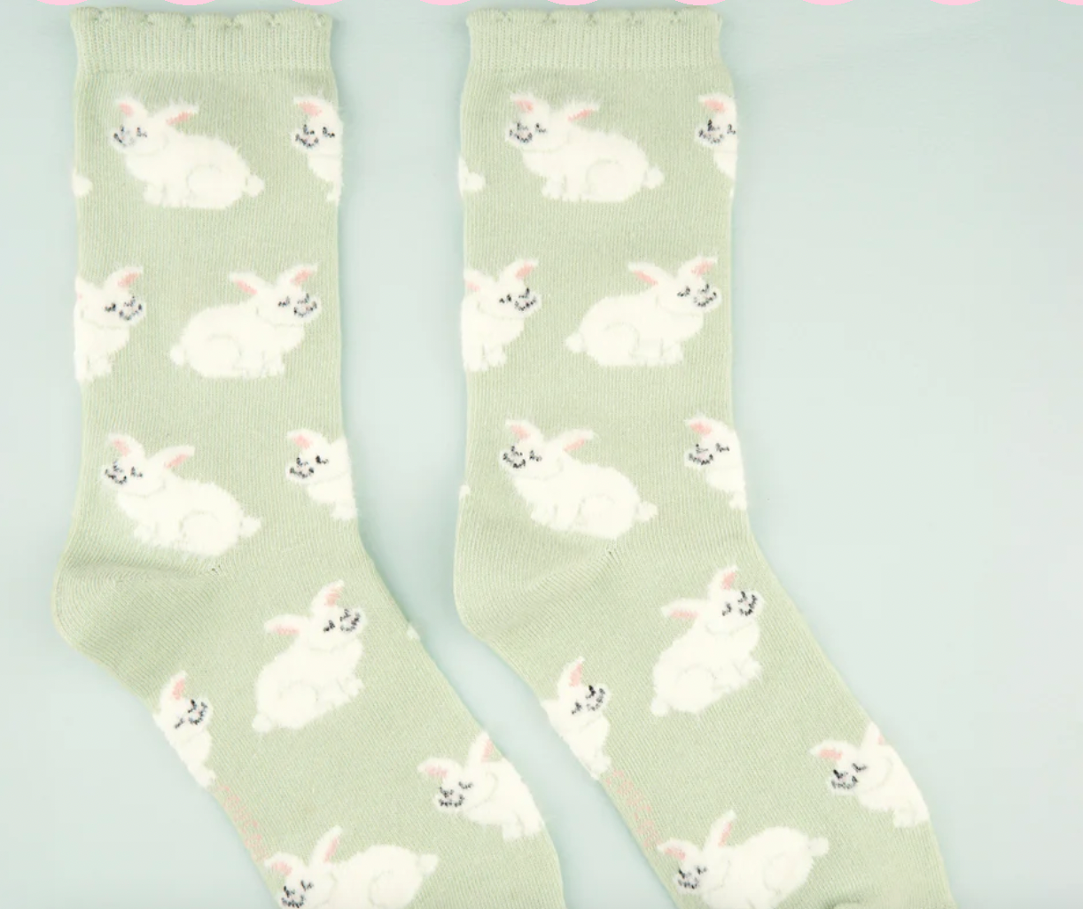 Calcetín de Conejos con pelitos