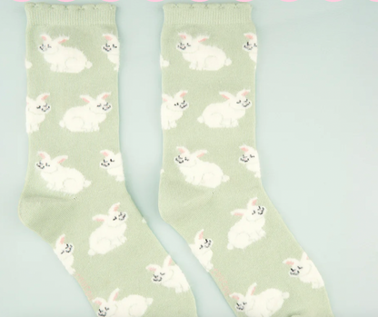 Calcetín de Conejos con pelitos