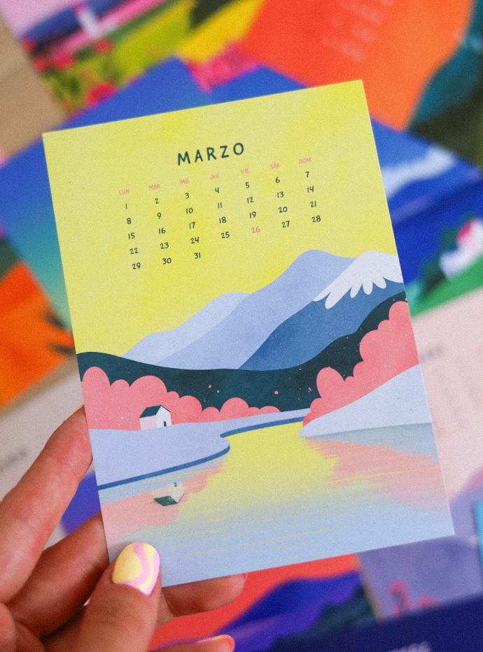 Calendario mesa 2027 - Paisajes