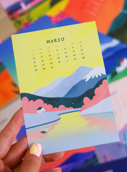 Calendario mesa 2027 - Paisajes
