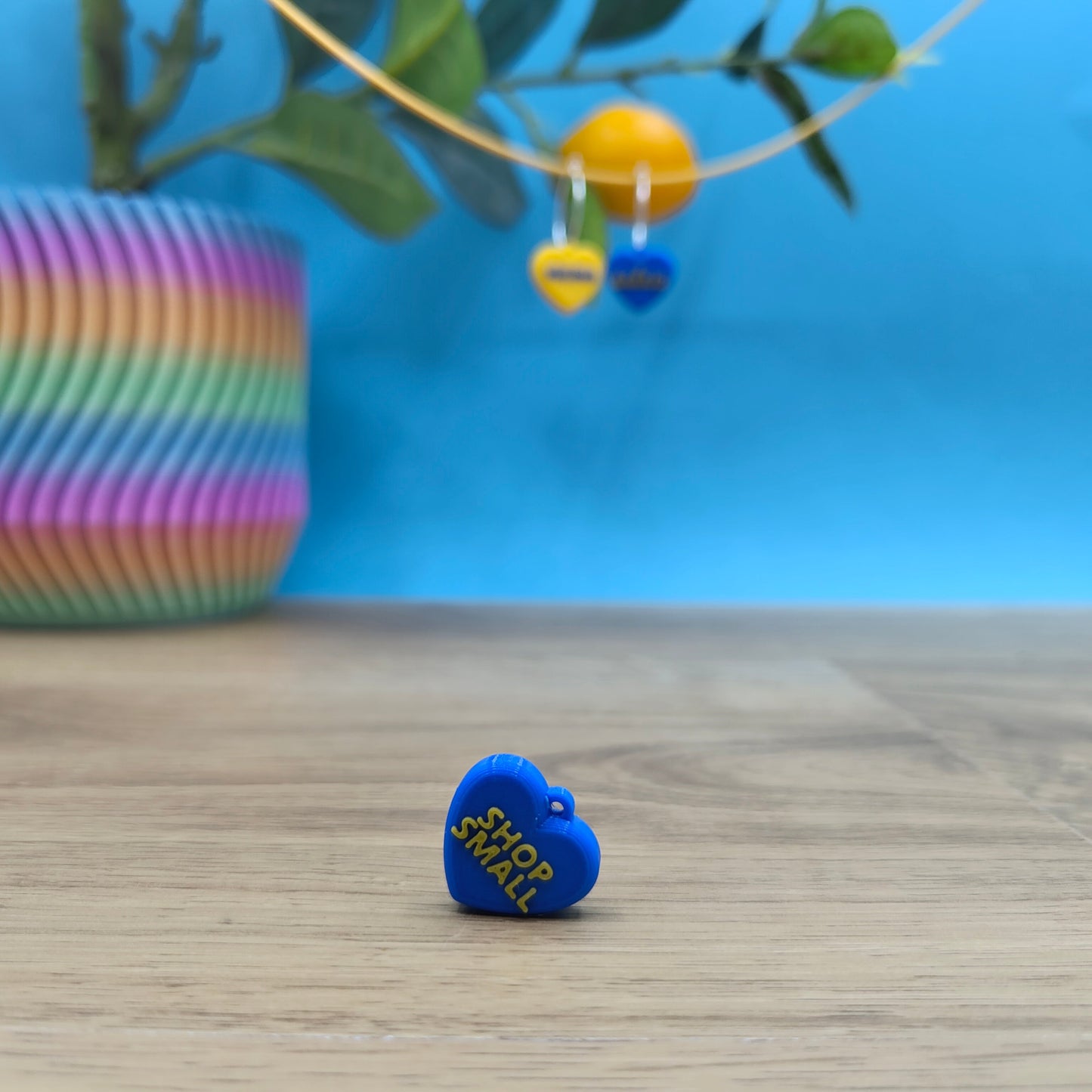 Pendiente Shop Small Corazón