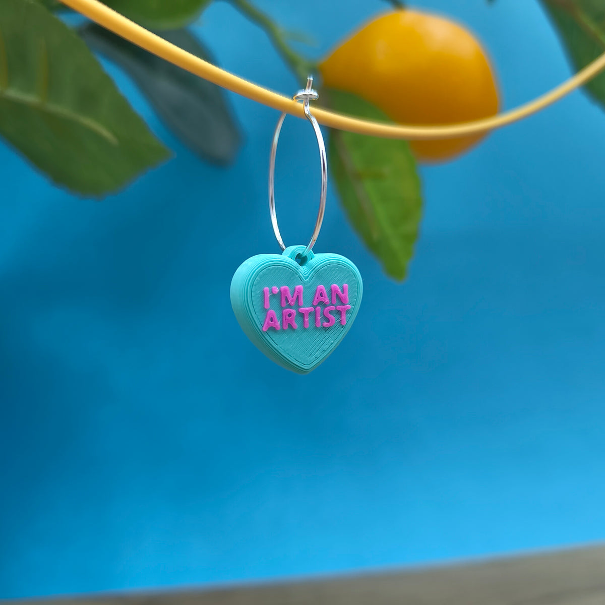 Pendientes Frase Corazón en inglés