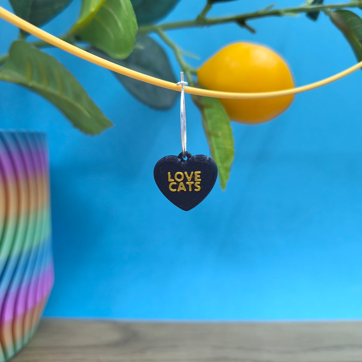 Pendientes Frase Corazón en inglés
