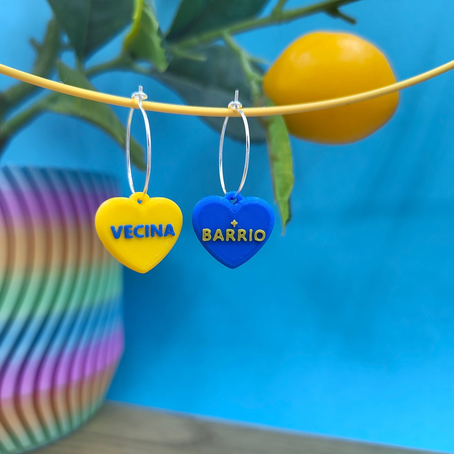 Pendiente Vecina Corazón