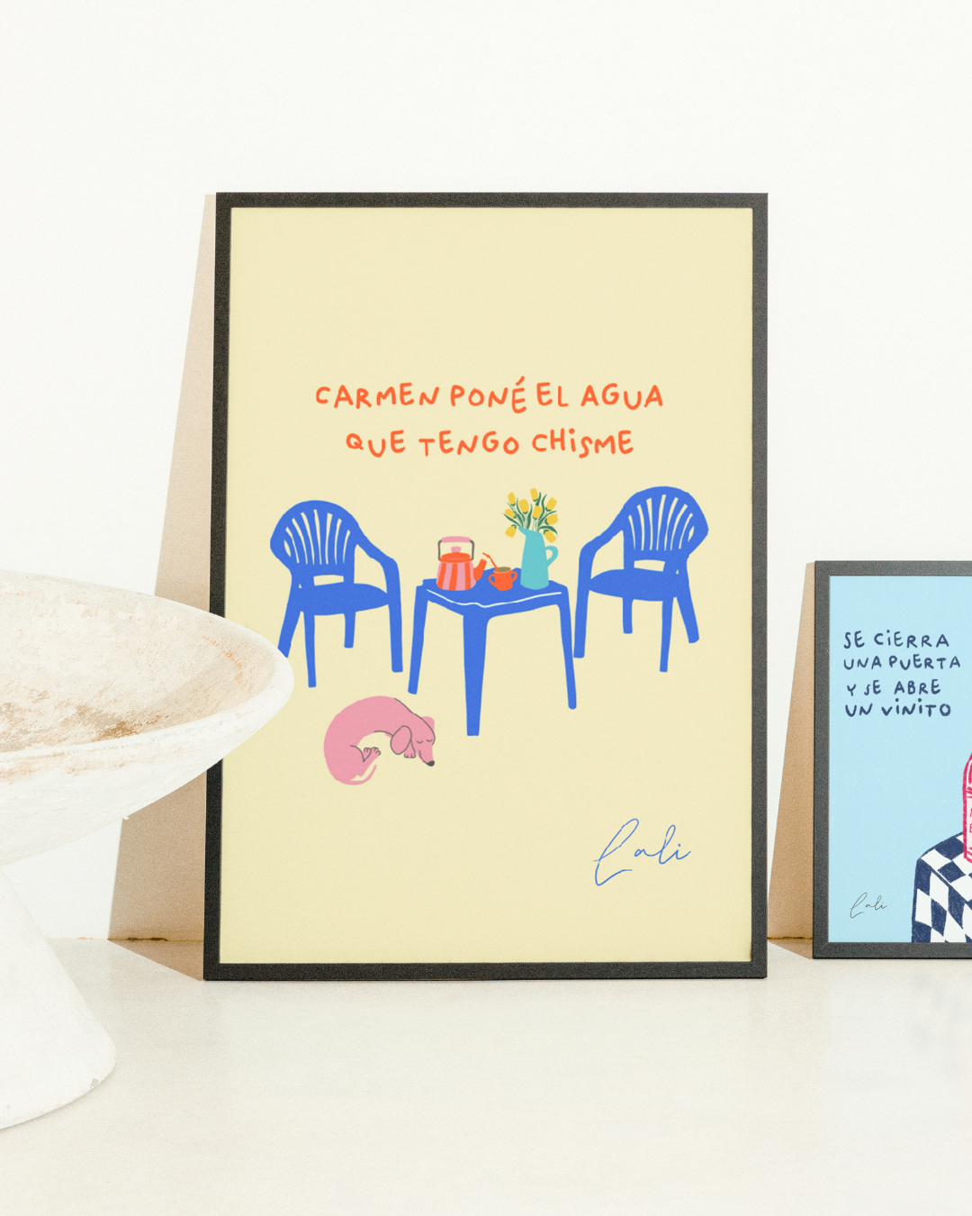 Lámina Carmen poné el agua, que tengo chisme