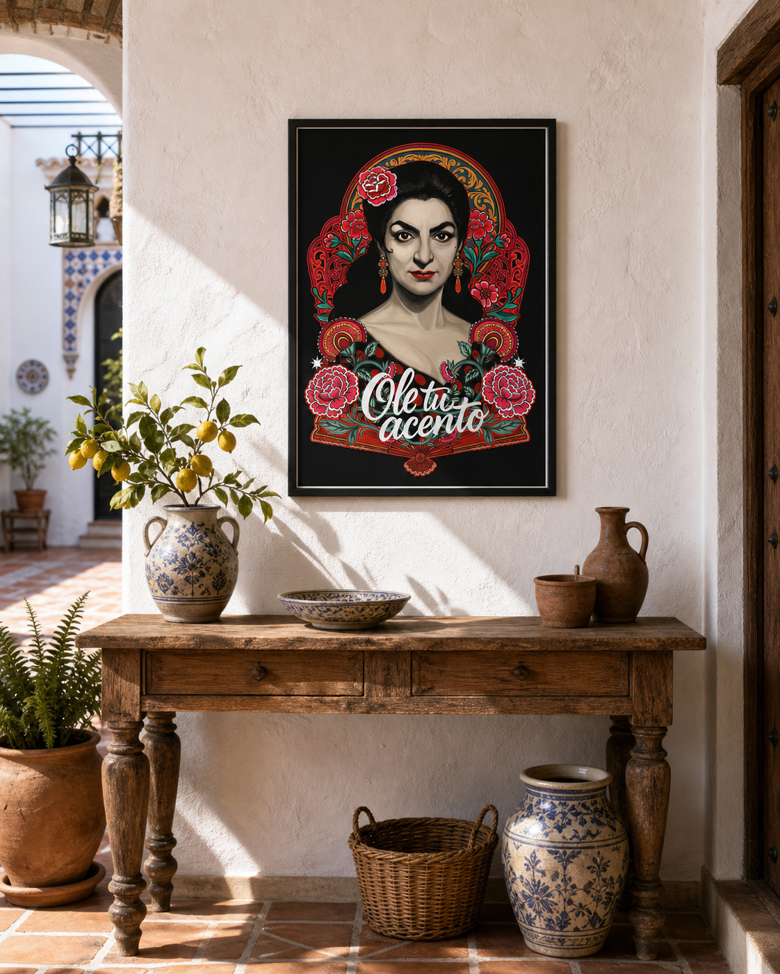 Lámina Lola Flores ole tu acento